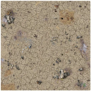 Battle Systems - Desert Wasteland Gaming Mat - 90x90cm 2 Battle Systems - Desert Wasteland Gaming Mat - 90x90cm – Image 2