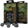 Set De 7 Dés - Celtic 3D - Gris / Noir -Boutique De Jeux celtic dice set gray black