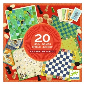 Coffret 20 Jeux Classiques Djeco 1 Coffret 20 Jeux Classiques Djeco