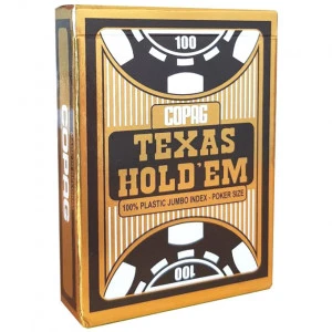 Copag - 54 Cartes Poker 100% Plastic - Jumbo 2 Index - Noir 1 Copag - 54 Cartes Poker 100% Plastic - Jumbo 2 Index - Noir
