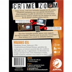 Crime Zoom - Mauvais Oeil -Boutique De Jeux crime zoom mauvais oeil 1