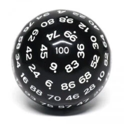 Dé 100 Faces - Noir