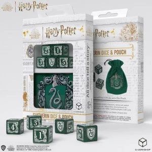 Harry Potter - Set De Dés Et Bourse Serpentard 1 Harry Potter - Set De Dés Et Bourse Serpentard