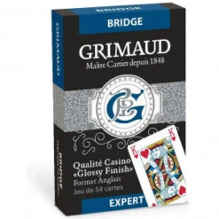 Jeu De 54 Cartes - Bridge - Grimaud Expert - Bleu