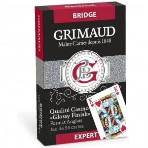 Jeu De 54 Cartes - Bridge - Grimaud Expert - Rouge 1 Jeu De 54 Cartes - Bridge - Grimaud Expert - Rouge