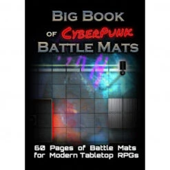 Livre Plateau De Jeu : Big Book Of Cyberpunk Battle Mats (A4)