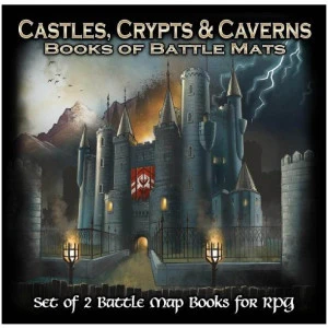 Livre Plateau De Jeu : Castles, Crypts And Caverns Books Of Battle Mats 1 Livre Plateau De Jeu : Castles, Crypts And Caverns Books Of Battle Mats