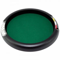 Piste De Dés Ronde 46 Cm, 5 Dés De Yam's, 21 Jetons