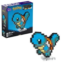 Pixel Art 3D Pokemon - Carapuce -Boutique De Jeux pixel art 3d pokemon carapuce 1