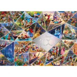 Puzzle Disney Kinkade - 100ème Célébration Mosaïque - 1000 Pièces 2 Puzzle Disney Kinkade - 100ème Célébration Mosaïque - 1000 Pièces – Image 2
