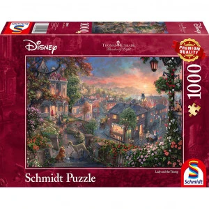 Puzzle Disney Kinkade - La Belle Et Le Clochard - 1000 Pièces 1 Puzzle Disney Kinkade - La Belle Et Le Clochard - 1000 Pièces