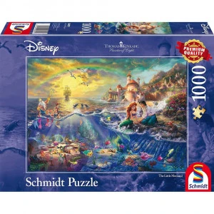Puzzle Disney Kinkade - La Petite Sirène - 1000 Pièces 1 Puzzle Disney Kinkade - La Petite Sirène - 1000 Pièces