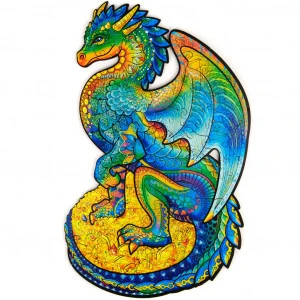 Puzzle En Bois - Dragon Taille S 2 Puzzle En Bois - Dragon Taille S – Image 2