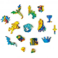 Puzzle En Bois - Dragon Taille S 5 Puzzle En Bois - Dragon Taille S -Boutique De Jeux puzzle en bois dragon taille s 2