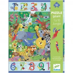 Puzzle Géant - 1 à 10 Jungle - 54 Pièces