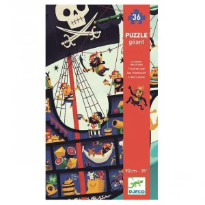 Puzzle Géant - Le Bateau Des Pirates - 36 Pièces 1 Puzzle Géant - Le Bateau Des Pirates - 36 Pièces