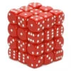 Set De 36 Dés 6 Opaque - Rouge (Chessex 25804)