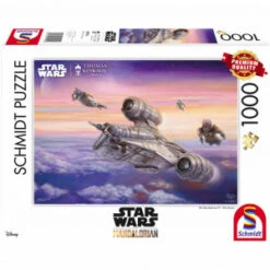 Star Wars The Mandalorian Puzzle Kinkade - The Escort - 1000 Pièces
