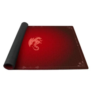 Tapis De Jeu Neoprene Dragon Rouge Grenat (90x70cm) 2 Tapis De Jeu Neoprene Dragon Rouge Grenat (90x70cm) – Image 2