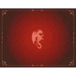 Tapis De Jeu Neoprene Dragon Rouge Grenat (90x70cm)
