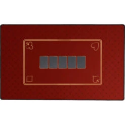 Tapis Jeu De Cartes - Poker Rouge (60 X 100cm)