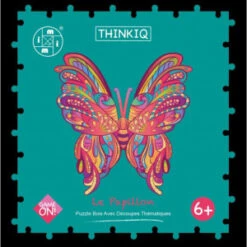 ThinkIq - Puzzle En Bois - Le Papillon - 119 Pièces