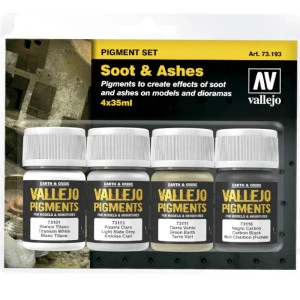 Vallejo - Pigment Set : Suie Et Cendres (Soot & Ashes) 1 Vallejo - Pigment Set : Suie Et Cendres (Soot & Ashes)