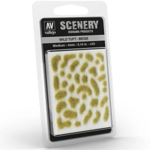 Vallejo - Scenery : Wild Tuft Beige 4mm 1 Vallejo - Scenery : Wild Tuft Beige 4mm