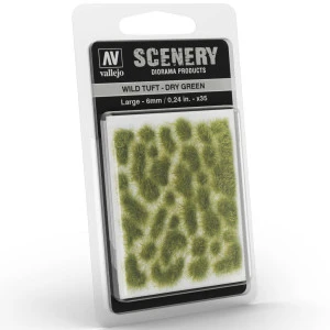 Vallejo - Scenery : Wild Tuft Dry Green 6mm 1 Vallejo - Scenery : Wild Tuft Dry Green 6mm