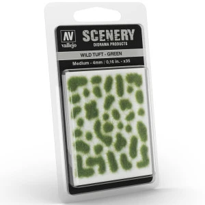 Vallejo - Scenery : Wild Tuft Green 4mm 1 Vallejo - Scenery : Wild Tuft Green 4mm
