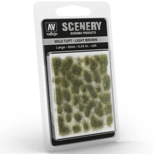 Vallejo - Scenery : Wild Tuft Light Brown 6mm 1 Vallejo - Scenery : Wild Tuft Light Brown 6mm