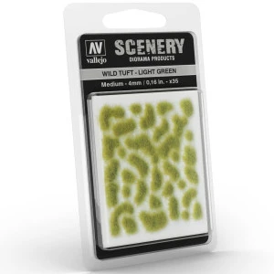 Vallejo - Scenery : Wild Tuft Light Green 4mm 1 Vallejo - Scenery : Wild Tuft Light Green 4mm