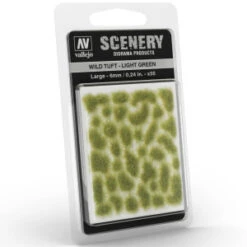 Vallejo - Scenery : Wild Tuft Light Green 6mm