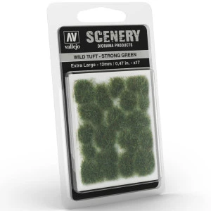 Vallejo - Scenery : Wild Tuft Strong Green 12mm 1 Vallejo - Scenery : Wild Tuft Strong Green 12mm