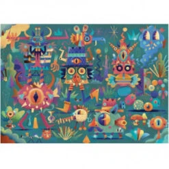 Wizzy Puzzle - La Fête Des Monstres - 50 Pièces -Boutique De Jeux wizzy puzzle la fete des monstres 50 pieces 1